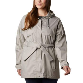 Columbia Ženske Jakne - Pardon My Trench Rain Plus Size Sive | ATUB-27953